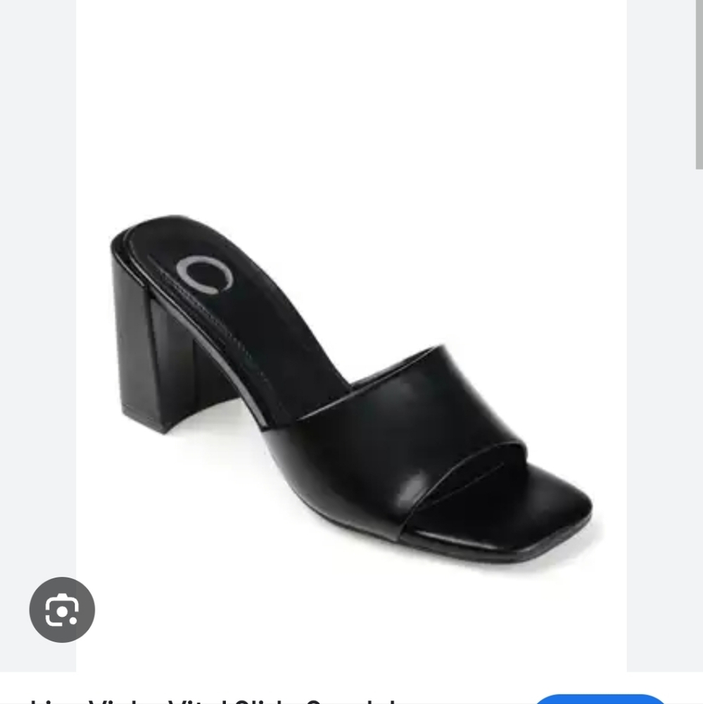 Lisa Vicky Womens Sandals Vital Black Nappa Open Toe Block Heel 9.5